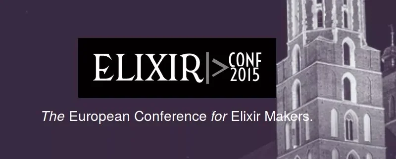 Banner der ElixirConf EU in Krakau – The European Conference for Elixir Makers
